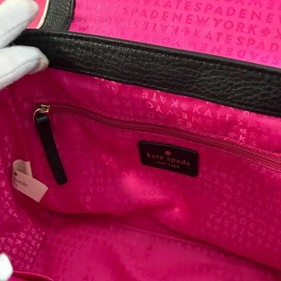 Kate Spade Black and Cream crossbody and top handle - Picture 13 of 15